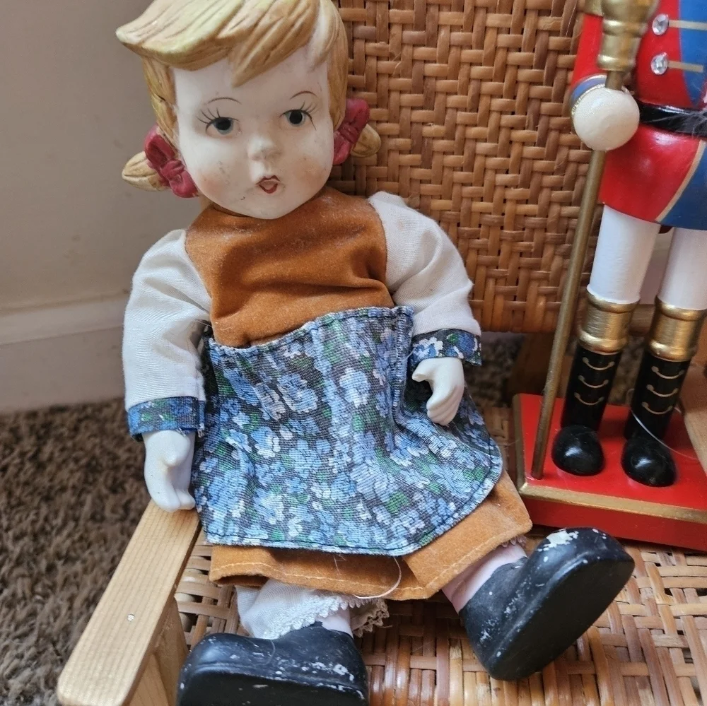Vintage German Porcelain doll.